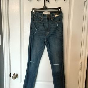 Abercrombie & Fitch Blue jeans ultra high rise size 27 4s.